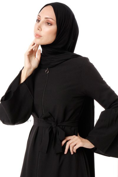 Soraya - Sort Abaya - Miss Cazibe