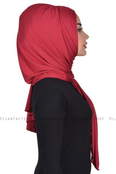Tamara - Bordeaux Praktisk Bumuld Hijab