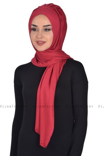 Tamara - Bordeaux Praktisk Bumuld Hijab