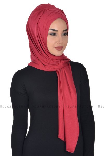 Tamara - Bordeaux Praktisk Bumuld Hijab