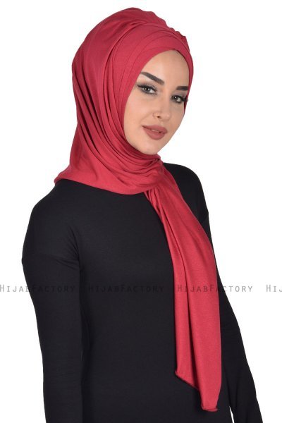 Tamara - Bordeaux Praktisk Bumuld Hijab