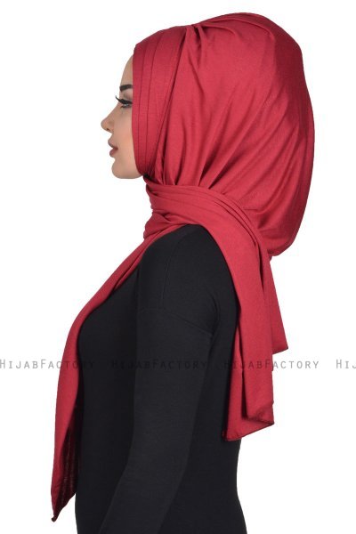 Tamara - Bordeaux Praktisk Bumuld Hijab