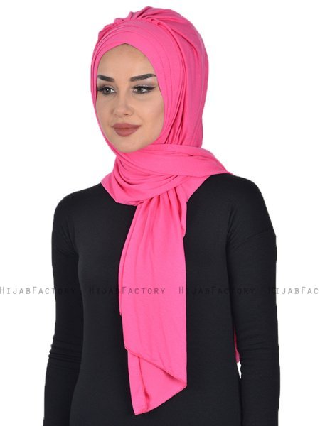Tamara - Fuchsia Praktisk Bumuld Hijab