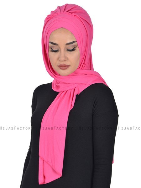 Tamara - Fuchsia Praktisk Bumuld Hijab