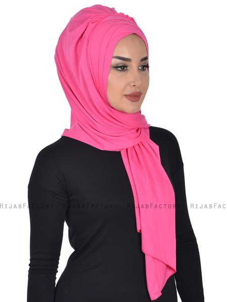Tamara - Fuchsia Praktisk Bumuld Hijab