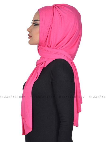 Tamara - Fuchsia Praktisk Bumuld Hijab