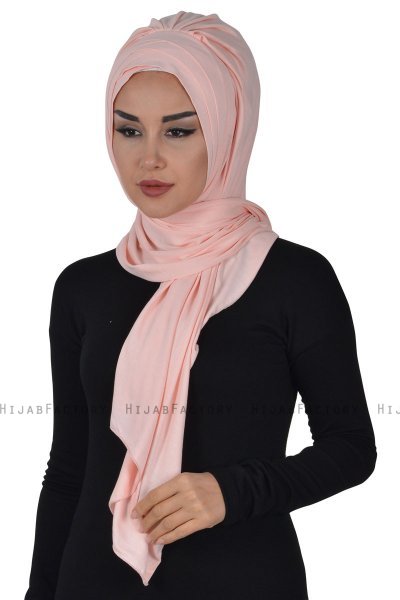 Tamara - Gammelrosa Praktisk Bumuld Hijab