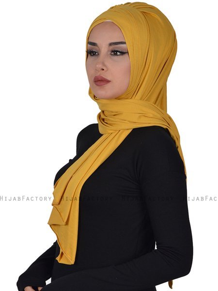 Tamara - Sennepsgul Praktisk Bumuld Hijab