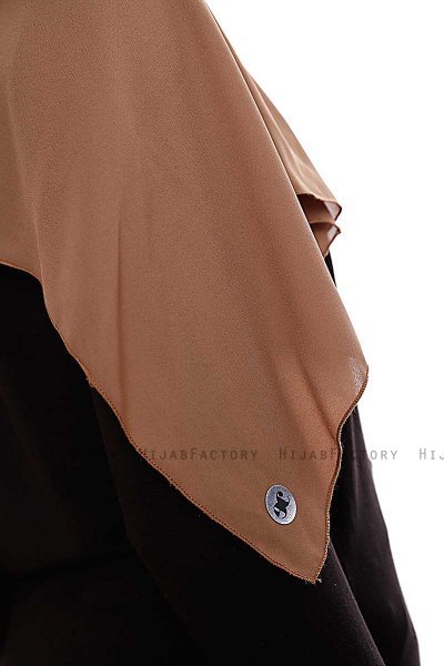 Yara - Brun Praktisk One Piece Crepe Hijab