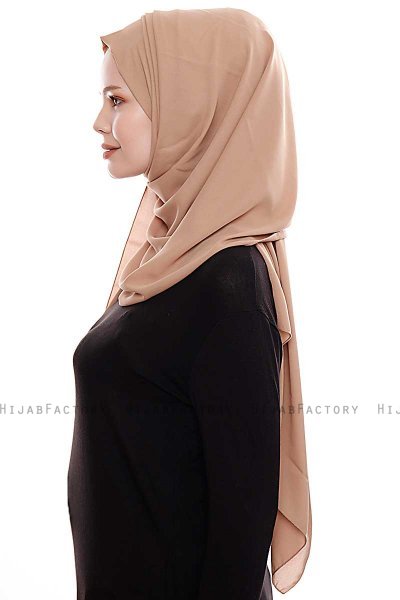 Yara - Gold Praktisk One Piece Crepe Hijab