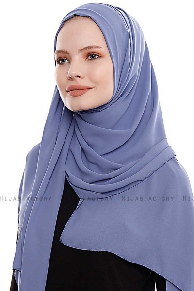 Yara - Indigo Praktisk One Piece Crepe Hijab
