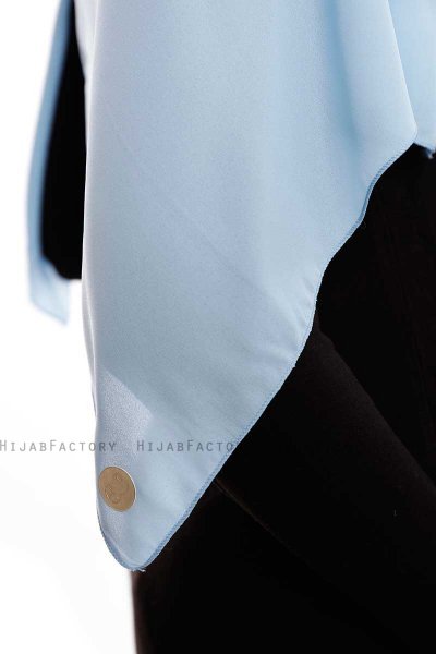 Yara - Lyseblå Praktisk One Piece Crepe Hijab