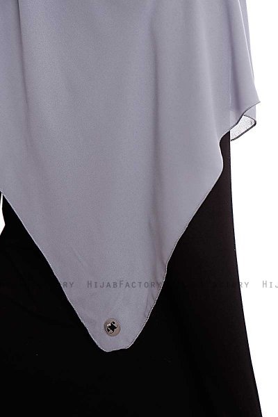 Yara - Mørkegrå Praktisk One Piece Crepe Hijab