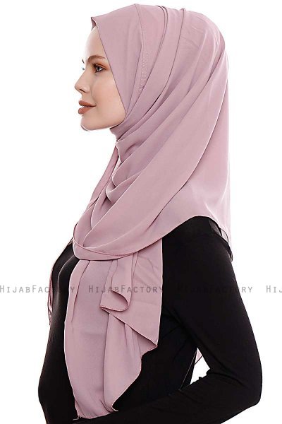 Yara - Mørkrosa Praktisk One Piece Crepe Hijab