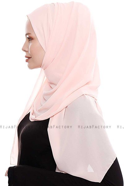 Yara - Pink Praktisk One Piece Crepe Hijab