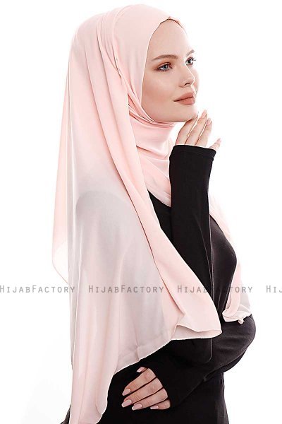 Yara - Pink Praktisk One Piece Crepe Hijab