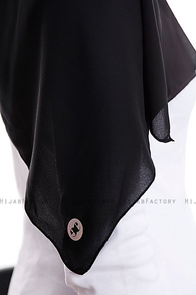 Yara - Sort Praktisk One Piece Crepe Hijab