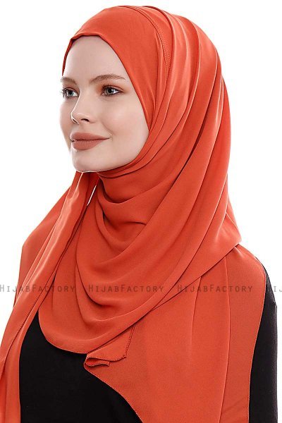 Yara - Ladrillo Praktisk One Piece Crepe Hijab