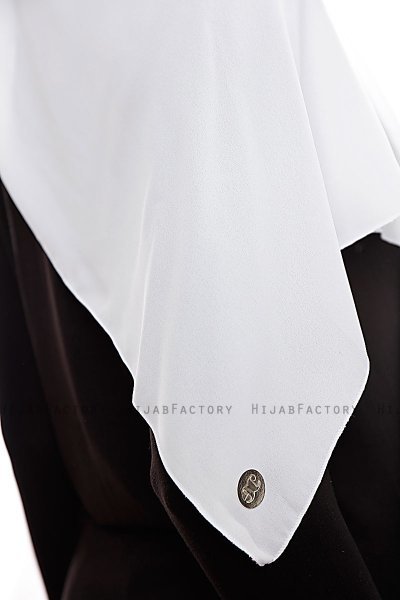 Yara - Hvid Praktisk One Piece Crepe Hijab