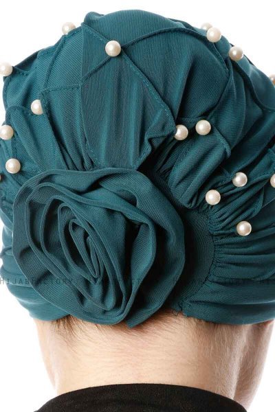 Yaren - Mørkegrøn Crepe Chiffon Turban - Sehr-i Sal