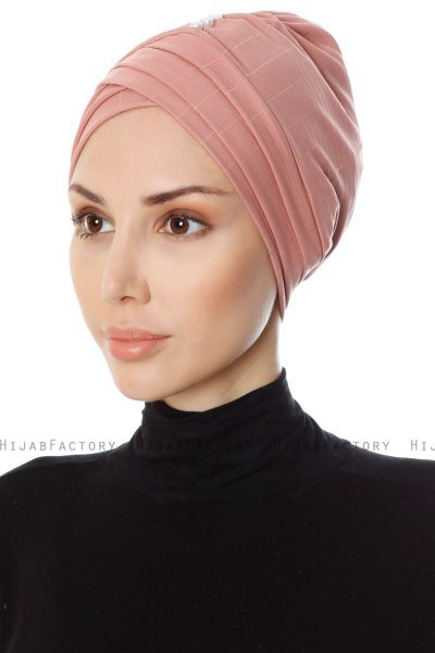 Yonca - Mørkrosa Turban