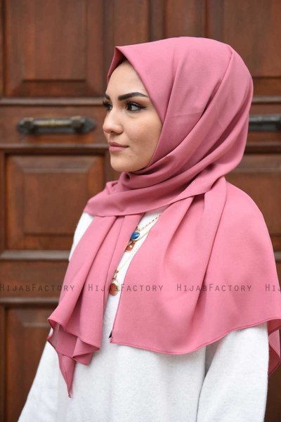 Zahra - Mørkrosa Crepe Hijab - Mirach