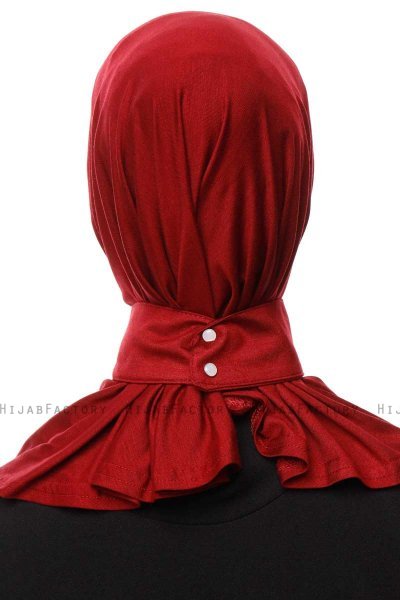 Zeliha - Bordeaux Praktisk Viskos Hijab