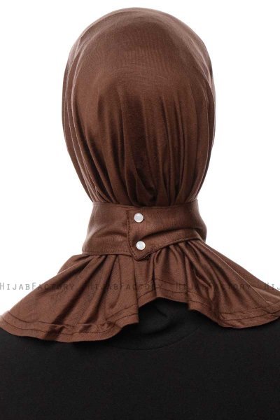 Zeliha - Brun Praktisk Viskos Hijab