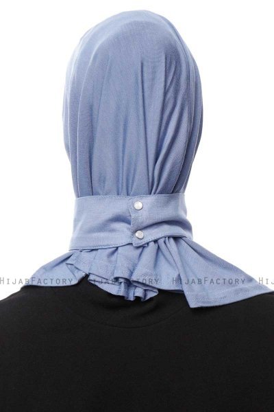 Zeliha - Indigo Praktisk Viskos Hijab