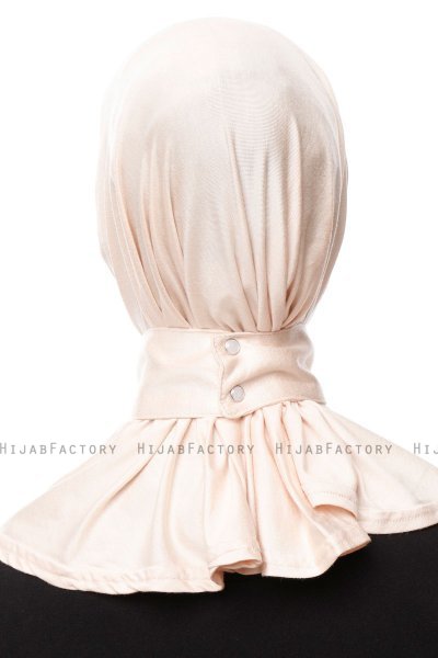 Zeliha - Lys Beige Praktisk Viskos Hijab