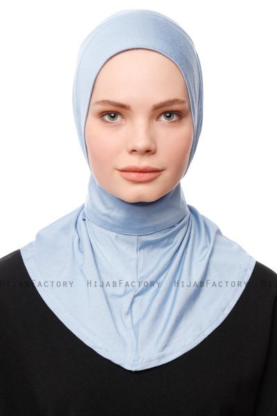 Zeliha - Lyseblå Praktisk Viskos Hijab