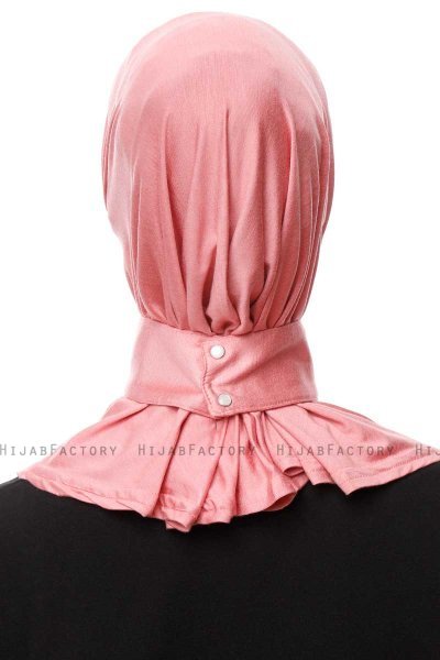 Zeliha - Mørkrosa Praktisk Viskos Hijab