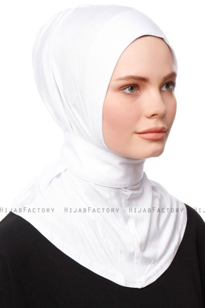 Zeliha - Hvid Praktisk Viskos Hijab