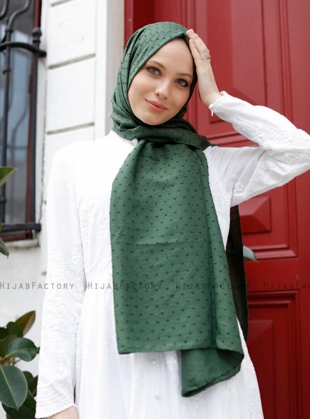 Malika - Mørkegrøn Hijab - Sal Evi