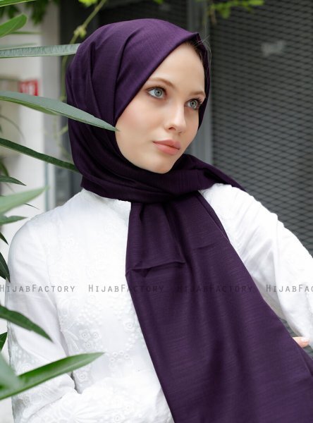 Zaina - Mørke Lilla Hijab - Sal Evi